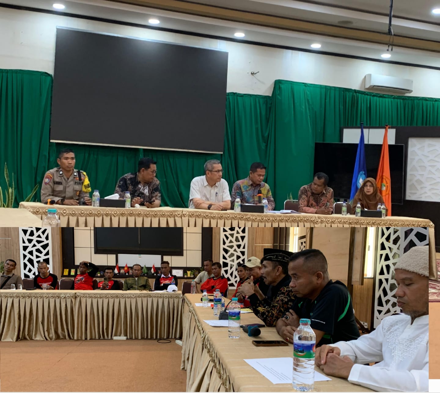 Para pekerja kontrak PNP Protes Pengalihan ke Outsourcing 